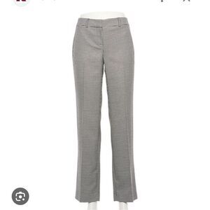 Apt. 9 Torie Midrise Modern Fit Straight-Leg Dress Pants Houndstooth Black White